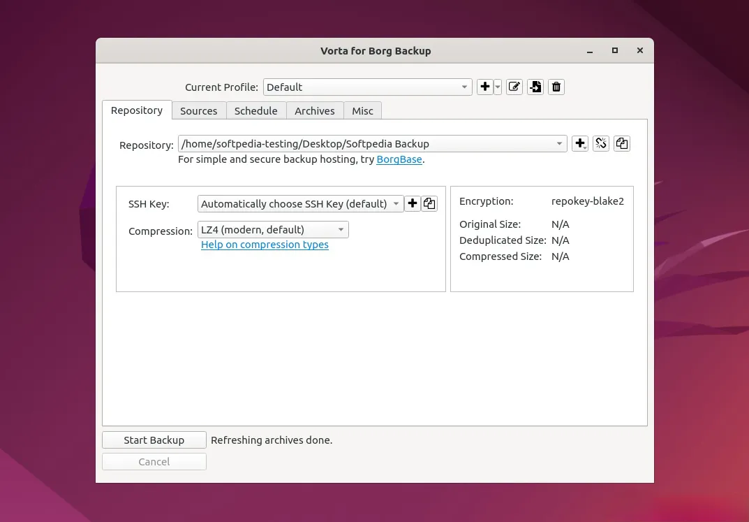 Vorta desktop GUI for BorgBackup on macOS and Linux